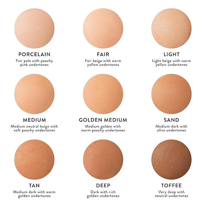 LAURA GELLER NEW YORK Baked Double Take Powder Foundation - Porcelain - Buildable Medium to Full Coverage - Matte Finish-BrightBean Baby