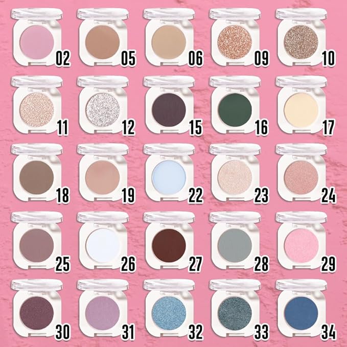 Light Pink Peach Single Matte Eyeshadow Makeup, Neutral Powde Eye Shadow for Women, Pink Eyeshadow Palette Pigmented Waterproof, sombras para ojos, Lightweight Blendable, Girls Eyeshadows Gift-BrightBean Baby