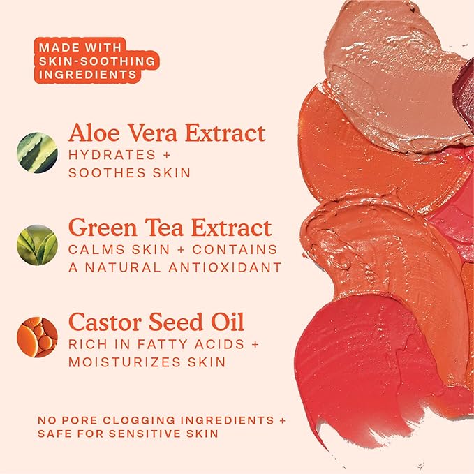 Tower 28 Beauty BeachPlease Cream Blush for Cheeks and Lips - Multi-Purpose Lip and Cheek Tint in Berry Blush - for Sensitive Skin – Color AFTER HOURS, Luminous Finish-BrightBean Baby