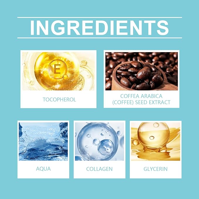 Instant Firm Eye Tightening Cream with Caffeine & Collagen & Vitamin E, Instant Firming Eye Cream, Eye Tightener Cream Travel Size 1 Fl Oz-BrightBean Baby