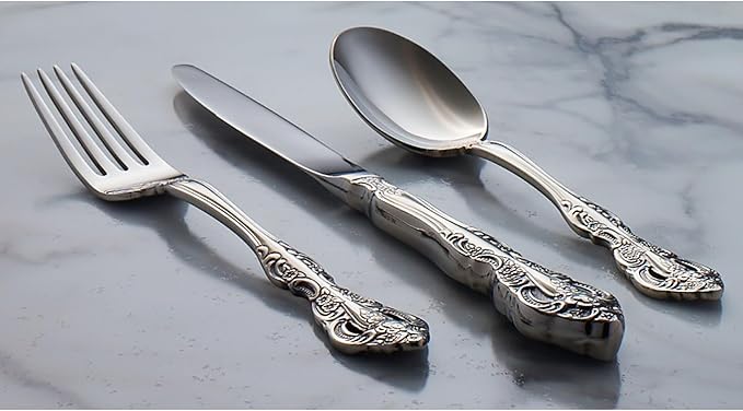 Oneida Silverware Set, Michelangelo Fine Flatware Tall Drink Spoon, Service For 1, Dishwasher Safe, 18/10 Stainless Steel, Mirror Finish, Home and Kitchen Utensils, Long Drink Spoon (Silver, 1 Piece)