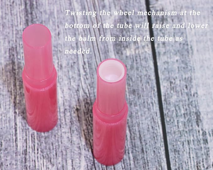0.14oz Empty Flavored Lip Balm Container Tubes Plastic Homemade Moisturizing Lip Stick with Caps Bulk Fit for Women Adult DIY Making Supplies, 25 Count (Red)-BrightBean Baby