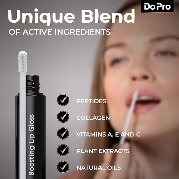 Gentle Lip Lift Stick Boost-In - Plumper Stick with Anti-Aging Stimulating Roller, Plumping Lip Stick with Hyaluronic Acid, Collagen, Vitamin C & E - Volumizing & Hydrating Lip Plumping Serum - 5ml-BrightBean Baby