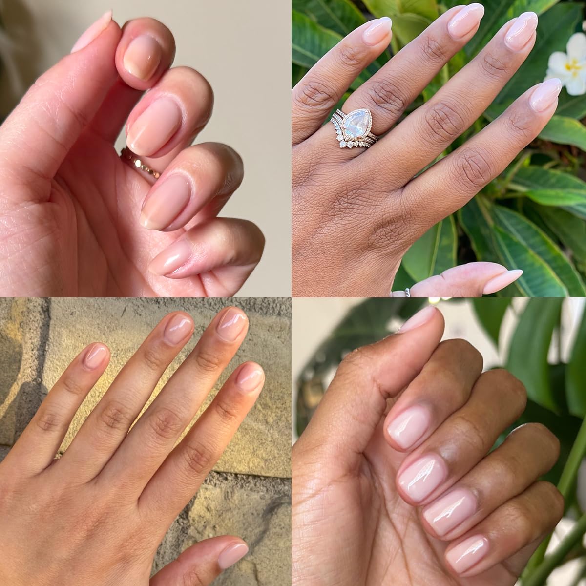 Olive & June Gel Polish | UV LED Nail Lamp Needed | Long Lasting Formula | Up to 21 Days of Wear | Damage-Free Removal | Salon-Quality Manicure at Home | The Queen Takes Her Tea with Milk Sheer Mauve-BrightBean Baby