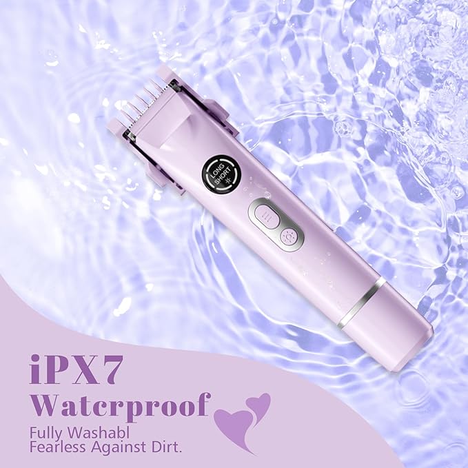 4-in-1 Waterproof Bikini Hair & Body Hair Trimmer - Rechargeable Shaver - IP7-compact for Travel， Cordless Use-BrightBean Baby