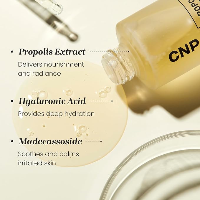 CNP Honey Glow Serum - Hyaluronic Acid & Propolis for Hydrating, Anti-Aging, Centella Soothing Serum, for Sensitive Skin, Korean Skin Care (0.5 fl. oz)-BrightBean Baby