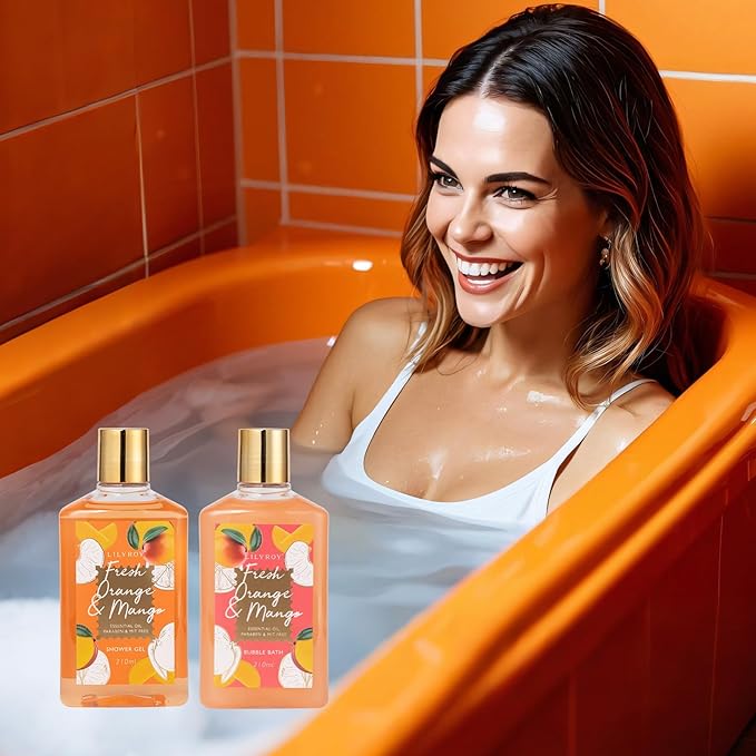 Mother's Day Gift for Mom - Luxury 20-Piece Tropical Spa Gift Set for Women, Bath & Body Care Kit with Shower Gel, Makeup Bag | Christmas, Valentine's, Birthday, Relaxation Gift for All Occasions-BrightBean Baby