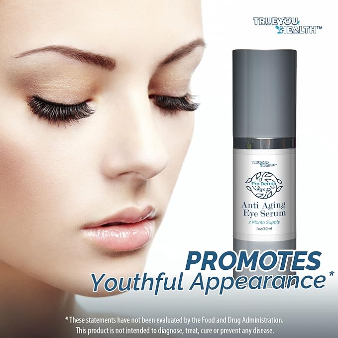 Pro Derma Pgx 2x Anti Aging Eye Serum - 2 Month Supply - Improved Formula to Promote Youthful Appearance - Support Reduced Puffiness & Undereye Bags - Minimize Appearance of Wrinkles & Dark Circles-BrightBean Baby