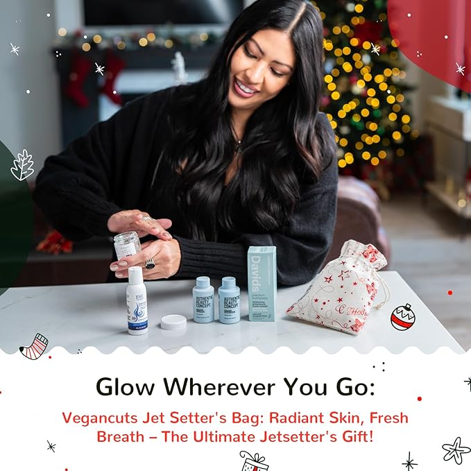 Jet Setter's Selfcare Essentials - Vegan Beauty Set Gift for Women - On-the-Go Skincare And Vacation Beauty Essentials - Compact Travel Size Beauty Products Gift Set - Great Christmas Gift for Her-BrightBean Baby