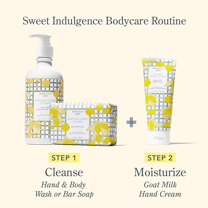 Beekman 1802 Almond Honey Cookie Goat Milk Body Lotion - Scented - 12.5 oz - Hydrating & Deeply Moisturizing - With Shea Butter & Jojoba Seed Oil - Good for Sensitive Skin - Cruelty Free-BrightBean Baby