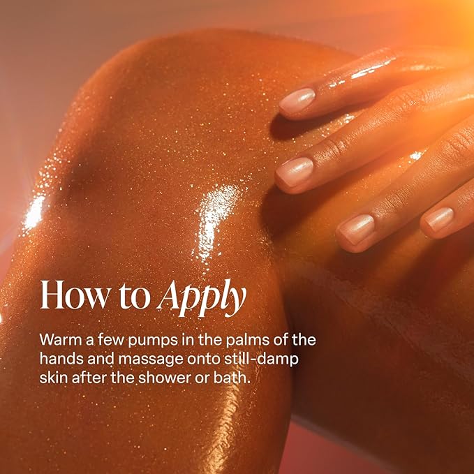 Saltair Shimmering Body Oil - Golden Hour Scented Dry Oil Moisturizer with Light-Reflecting Pearl Pigments. Moisturizing Glow for All Skin Types - 4 Fl Oz-BrightBean Baby