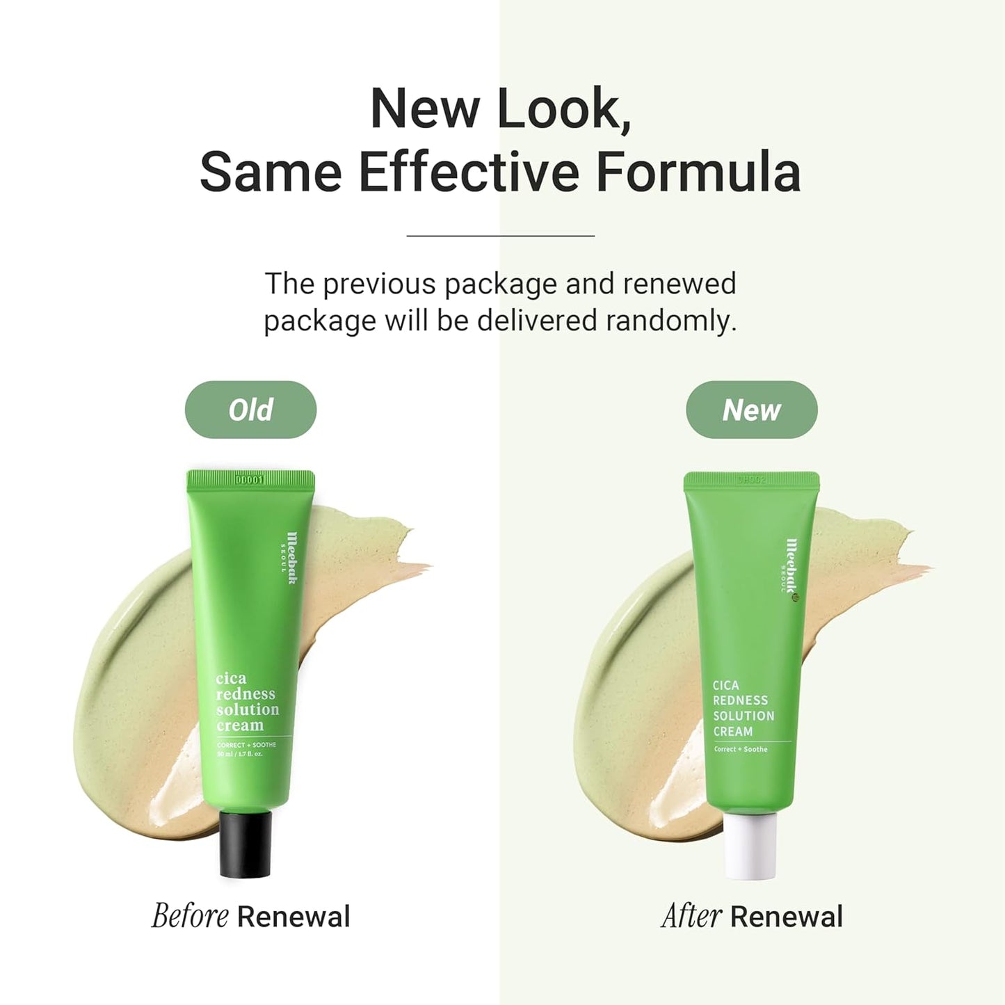 Meebak Cica Redness Solution Cream | Redness Relief for Face | Green Color-Corrector | BB Cream for Sensitive Skin | Green Color Corrector - Fair to Medium Skin-BrightBean Baby