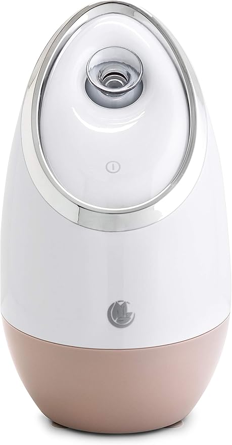 Facial Steamer SPA+ by Microderm GLO - Best Professional Nano Ionic Warm Mist, Home Face Sauna, Portable Humidifier Machine, Deep Clean & Tighten Skin, Daily Hydration for Maximum Serum Absorption-BrightBean Baby