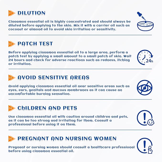 HIQILI Cinnamon Essential Oil for Spary, Diffuser, Garden and Kitchen - 100% Pure Natural - Indoor and Outdoor, 3.38 Fl Oz-BrightBean Baby