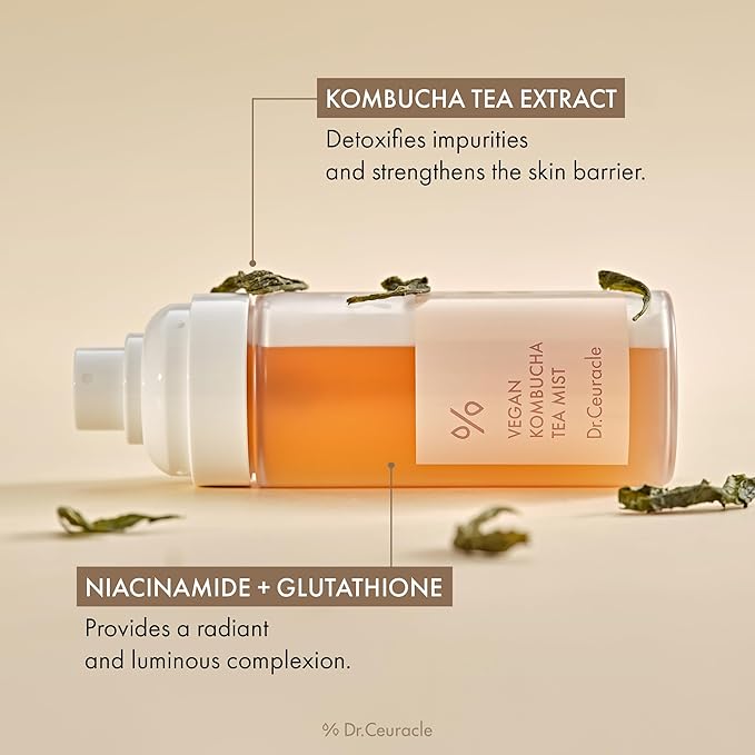 Dr.Ceuracle Vegan Kombucha Tea Mist - Hydrating Face Mist, Portable Milky Spray Serum, Korean Skincare (80 ml / 2.70 fl. oz.)-BrightBean Baby
