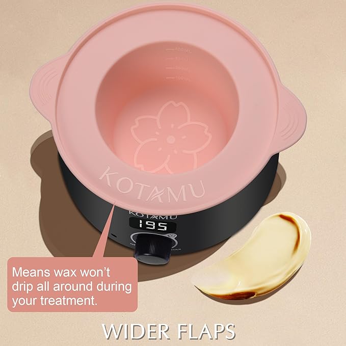 KOTAMU Waxing Kit Black Digital Wax Kit for Women Men Sensitive Skin Hard Waxing Pot for Eyebrow Face Leg Underarm Coarse Soft Hair Removal Professional Wax Warmer with 25 Accessories for Home Salon-BrightBean Baby