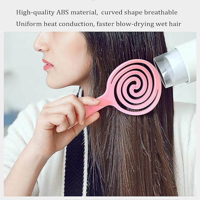 4 Pieces【Ultra-Soft】Baby Fine or Straight Hair Detangling Hair Brush for Kids【Skin-friendly material】Faster Blow Drying Styling Hair Detangling Brush with Flexible Bristles（Food grade ABS）Compact size-BrightBean Baby