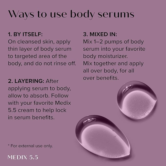 Medix 5.5 Anti Aging Skin Care 3PC Set | Vitamin C Body Cream + Exfoliating AHA Glycolic Acid Foaming Face & Body Wash + Vitamin F Booster Serum, Wash + Treat + Hydrate Skincare Set-BrightBean Baby