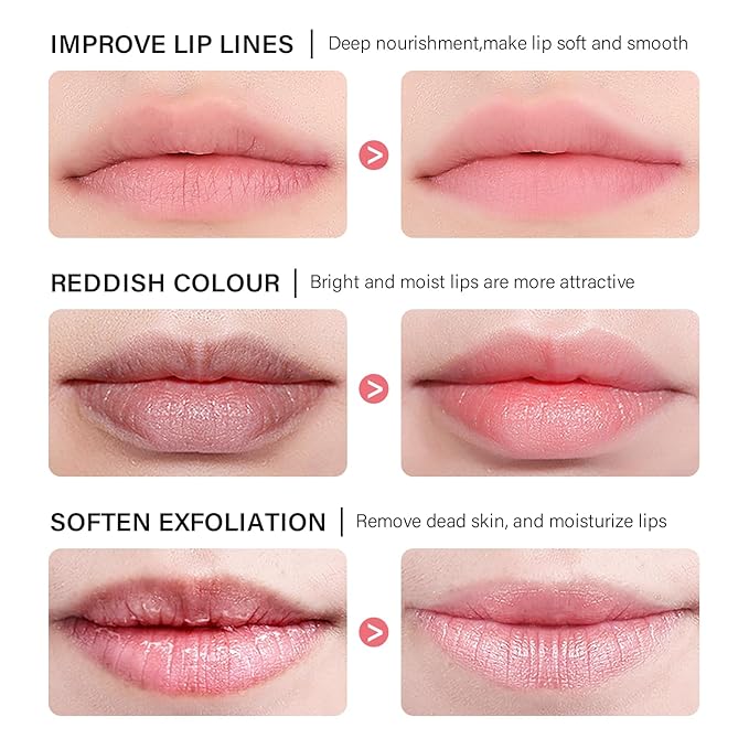 Hydrating Lip Sleeping Mask - Day and Night Repair Lip Balm for Chapped Dry Lips - Reduce Lip Lines, Enhance Lip Color, Hydrate & Plump Lips Care Lip Mask (Grape)-BrightBean Baby