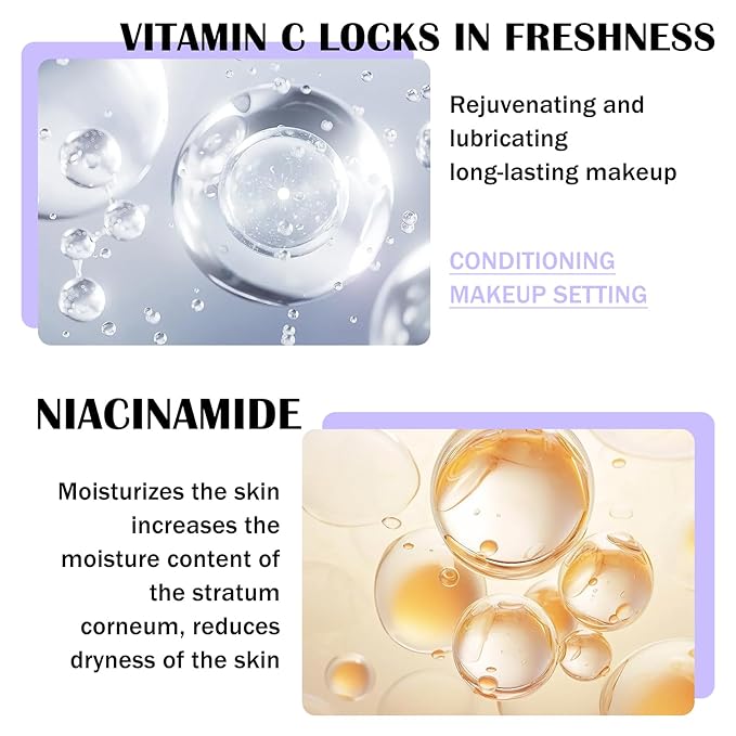 2PCS Makeup Setting Spray for Face,Waterproof Setting Spray for Makeup,Long Lasting Oil Control Finishing Holding Face Mist,Refreshing Hydrating Glossy and Matte Fixing Facial Mist Make Up Set A1-BrightBean Baby