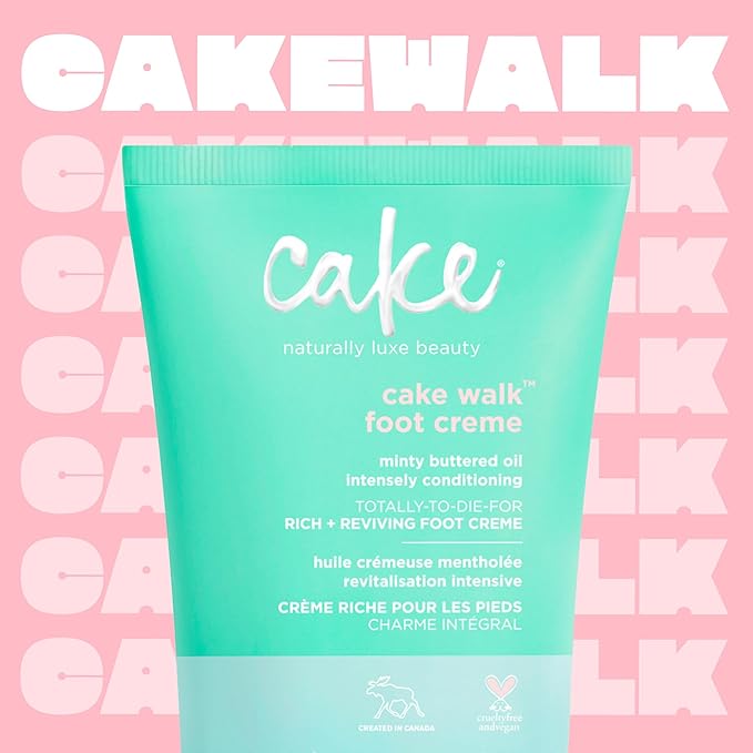 Cake Beauty Walk Triplemint Foot Crème, 3.5 Fluid Ounce-BrightBean Baby