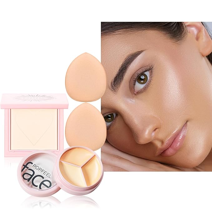 Teens Girls Makeup Kits, Multipurpose Women's Makeup Sets with Naked Eyeshadow Palette, Face Powder, Waterproof Eyeliner, Lipglolss, Makeup Sponge, Eyebrow Mascara, Cream Concealer-BrightBean Baby