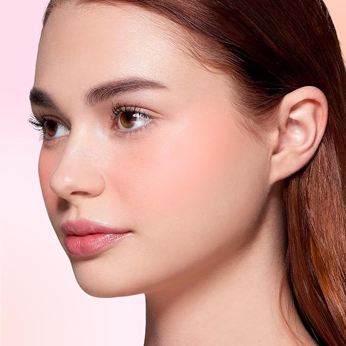 Boobeen Blush Compact for Face, Matte Powder Blush for Cheeks Powder Palette, Nude Light Blush with Puff, Blusher Makeup for a Radiant, Natural Glowing-BrightBean Baby