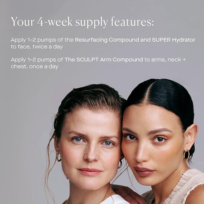 U Beauty Preface Kit | Skin Care Gift Value Set with Retinol, Vitamin C Serum Anti-Aging Essentials Skin Tightening Arm Cream + Facial Hyaluronic Acid Morning and Night - 2.7oz (Set of 3)-BrightBean Baby