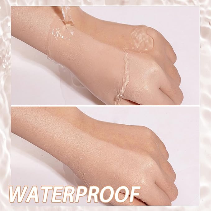 Concealer Moisturizing Gradient Foundation, Lightness Oil Control Long Lasting Waterproof Full Coverage Color Correcting Foundation-BrightBean Baby