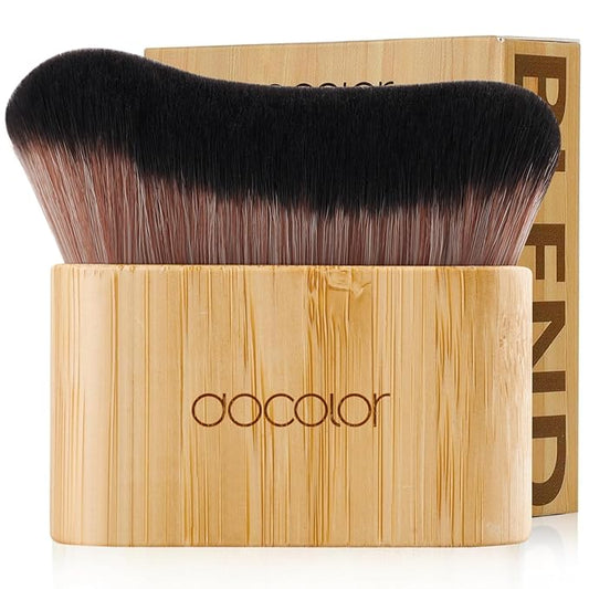 docolor Self Tanner Brush Large Body Makeup Brush, Soft Vegan Tanning Brush no stripes, for Foundation, Self-tanner, Bronzer, Self Tan Back Applicator Body + Face Self-Tan Blending Brush Gift Box-BrightBean Baby
