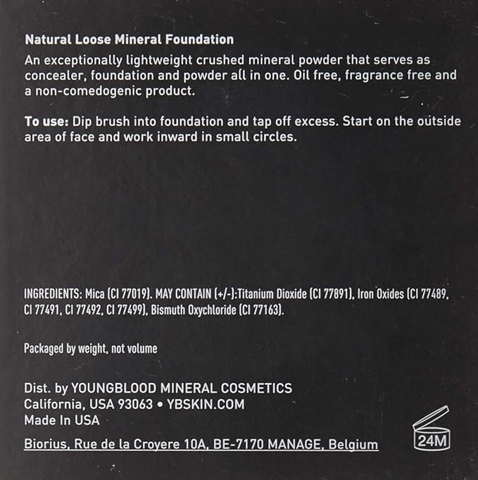 Youngblood Loose Mineral Foundation, Cool Beige | Loose Face Powder Foundation Mineral Illuminating Full Coverage Oil Control Matte Lasting | Vegan, Cruelty Free (Pack of 2)-BrightBean Baby