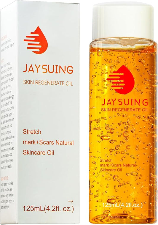 Stretch Mark Oil for Pregnancy, Skincare Body Oil for Scars and Stretchmarks, Pregnancy Oils for Stretch Marks Pre and Postpartum Natural Skincare Massage Oil, Skin Regenerate Oil, 4.2 fl.oz-BrightBean Baby