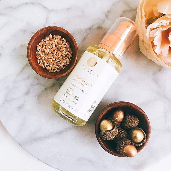 Luseta Marula Oil Hair Treatment for Fine & Dry Hair Serum Smoothing Hair Adding Shine and Nourishing Scalp 3.38oz-BrightBean Baby