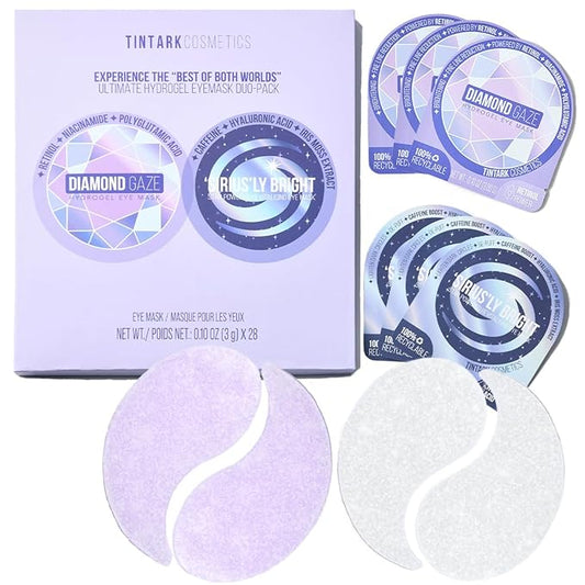ULTIMATE HYDROGEL EYE MASK 28 Pairs Under Eye Patches, Rejuvenate Eye Area Reduce Dark Circles Puffiness, Tiredness Bags, Gel Pads Brightening, Plumps Fine Lines-BrightBean Baby