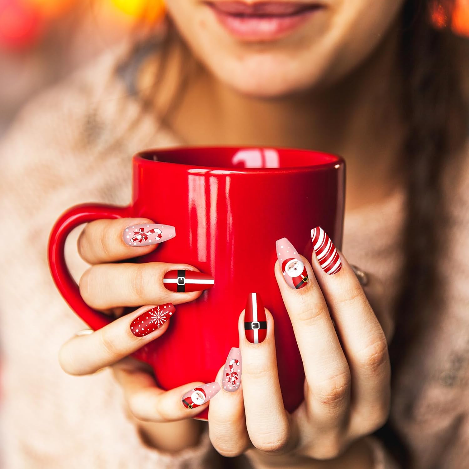 Whaline 6Pcs All Holiday Nail Art Plates Valentines StampTemplates Set Winter Christmas Fall Nail Plates Stamping for Xmas DIY Print Manicure Salon Design Gift-BrightBean Baby