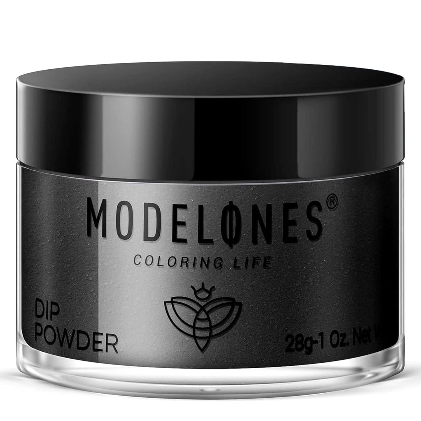 Modelones Dip Powder Black Color, Nail Dipping French Nail Art, 28 Long-Lasting Pro System Salon DIY at Home No Needed Lamp Cured-BrightBean Baby