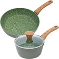 Nonstick Cookware Set 2-Piece 8.5" Green - PFOA Free