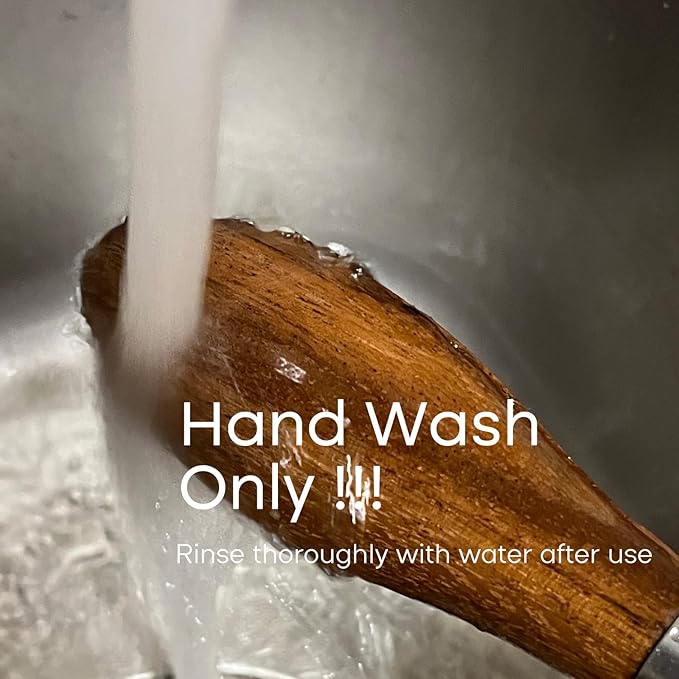 Lee's Clover Wooden Tongs for Cooking with Walnut Wood Tips & Stainless Steel Handle – Food & Kitchen Tongs for Serving, Salad, BBQ, Buffet, Grill (Large)