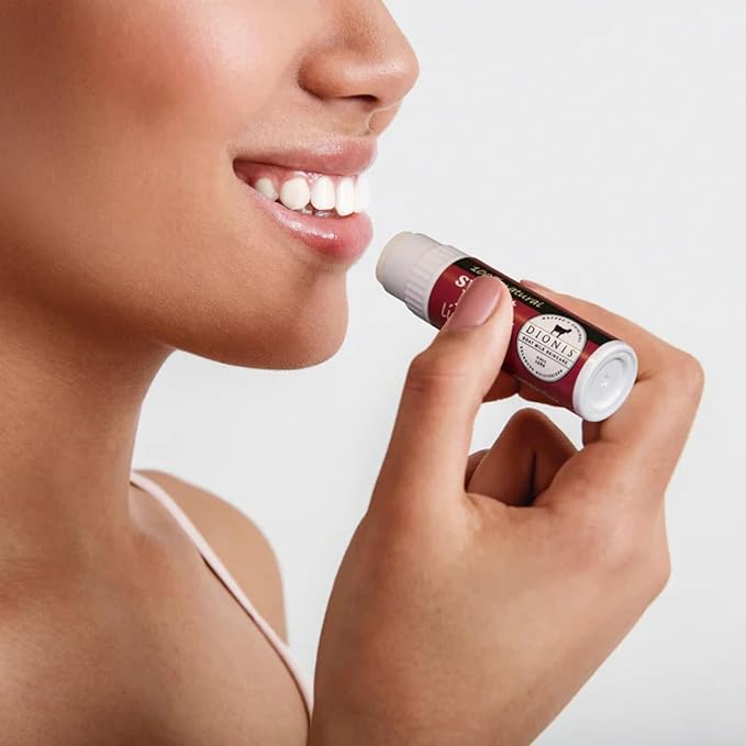 Dionis - Goat Milk Skincare Sweet Berry Scented Lip Balm - Set of 6 (0.28 oz) - Made in the USA - Cruelty-free and Paraben-free-BrightBean Baby