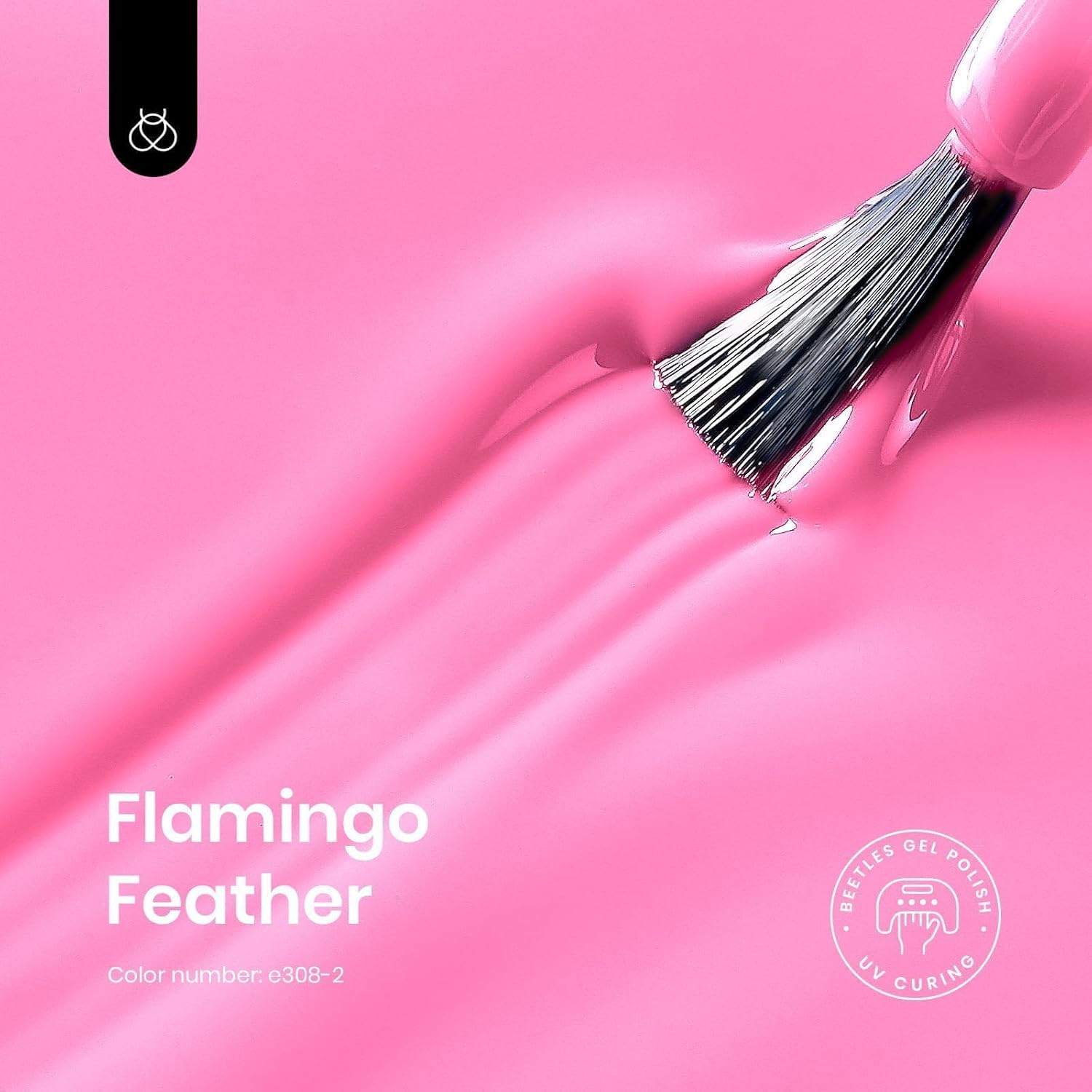 Beetles Pink Gel Nail Polish - Flamingo Feather Light Pink Gel Polish, Soak Off UV LED Nail Lamp Nail Art Manicure Salon DIY Home Gift for Women 15ml-BrightBean Baby