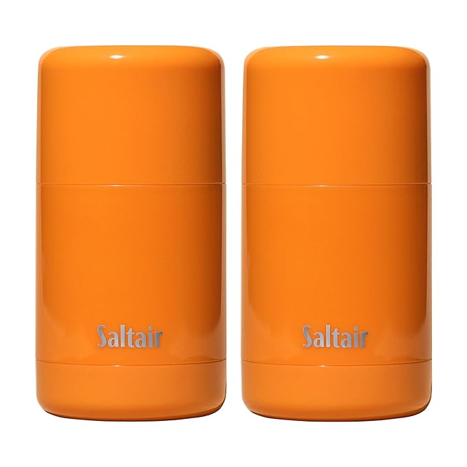 Saltair Skincare Deodorant - Aluminum-Free Deodorant for Women with Long Lasting Odor Protection Zinc and BHA. Refillable Stick, Suitable for Sensitive Skin, 2 Pack Exotic Pulp Scent-BrightBean Baby