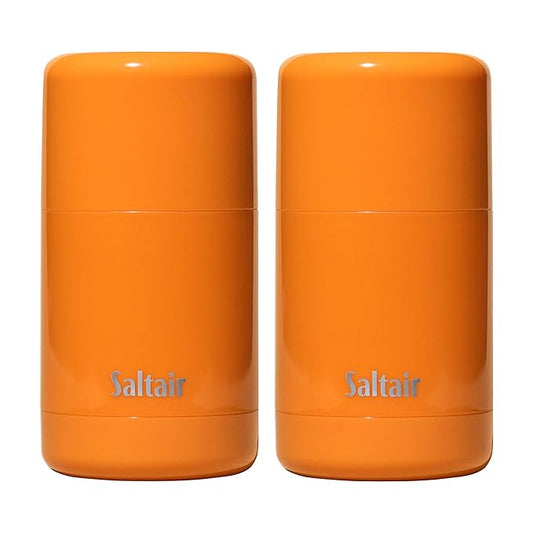 Saltair Skincare Deodorant - Aluminum-Free Deodorant for Women with Long Lasting Odor Protection Zinc and BHA. Refillable Stick, Suitable for Sensitive Skin, 2 Pack Exotic Pulp Scent-BrightBean Baby
