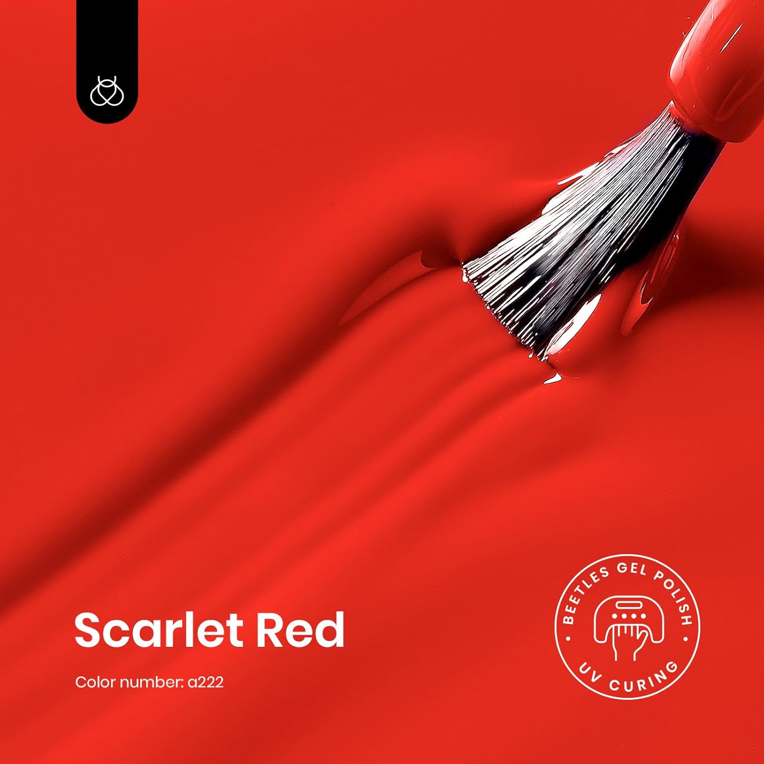 Beetles Red Gel Nail Polish, 1 Pcs 15ml 0.51 FL.OZ Red Color Soak Off U V LED Gel Polish Nail Art Design Manicure Salon DIY Salon-BrightBean Baby