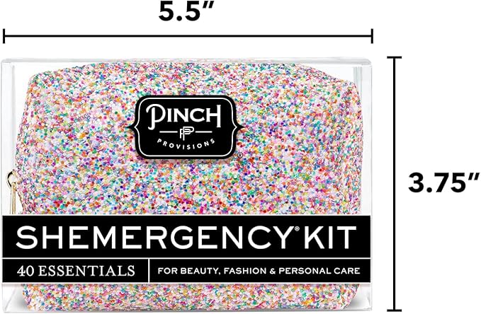 Pinch Provisions Shemergency Kit for Her, 40 Emergency Essential Items, Compact, Multi-Functional Pouch, Gift for Women, Birthday, Bachelorette Parties, and More!-BrightBean Baby