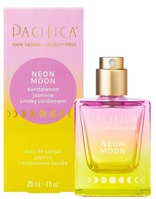 Pacifica Beauty Neon Moon Spray Perfume - Energetic Sandalwood Jasmine Smoky Cardamon - Clean Vegan Eau de Toilette, 1 fl oz-BrightBean Baby