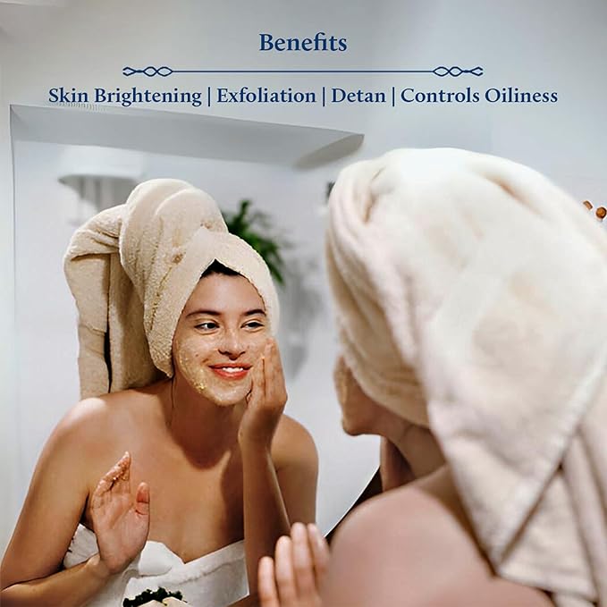 Blue Nectar Turmeric Ubtan Powder for Glowing Skin | Ayurvedic Ubtan Face Pack for Skin Brightening | Tan Removal Face Pack for Women & Men with Multani Mitti Powder | (3.5 Oz, 9 Herbs)-BrightBean Baby