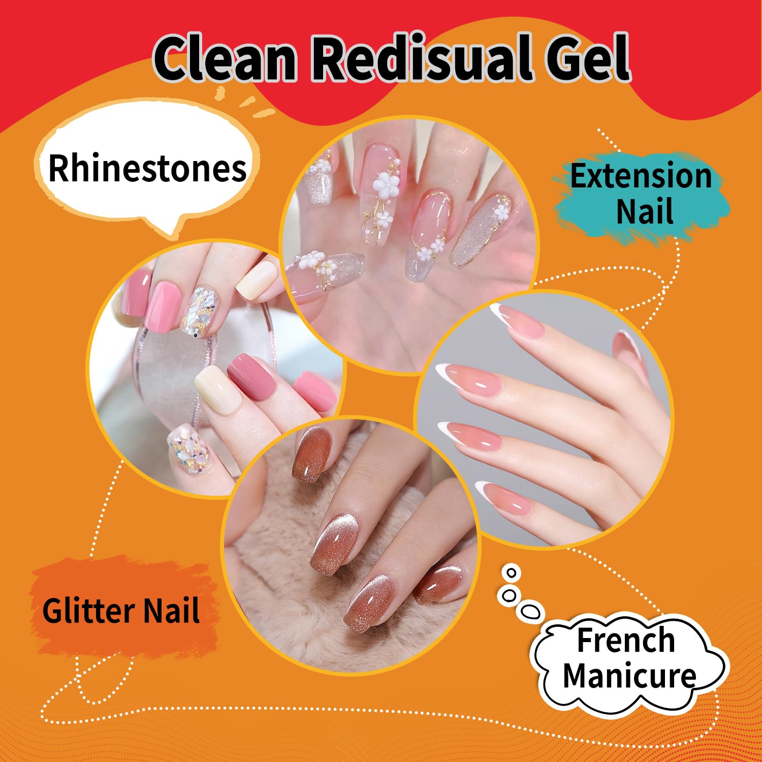 Nail Brush Cleaner & Restorer Nail Brush Clean Solution Quickly Clean Nail Brushes Gel Nail Brush Cleaner Kit with Glass Cup Nail Cleaning pads for DIY Salon at Home 4 Fl.Oz-BrightBean Baby