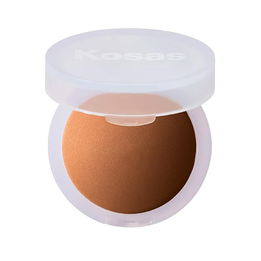 Kosas Cloud Set Face Setting Powder | Smoothing Shine Control, Soft, Sheer Setting Translucent Makeup Finish, Portable & Long-Lasting (Sheer Tan)-BrightBean Baby