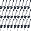72 Pcs Stainless Steel Bottle Pourers Tapered Liquor Pourers with Rubber Dust Caps Tapered Spouts Set Bar Supplies Vinegar Bottle Dispenser Wine Liquor Spout for Oil Beer Drink Water