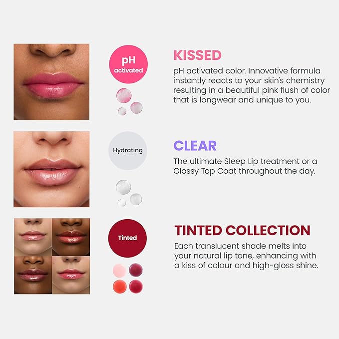 Wonderskin Lip Oil Rehab Serum - Tinted Lip Oil for Women, Hydrating, Moisturizing, and Non-Sticky Bright Red Tint Serum for Dry Lips (Flirt)-BrightBean Baby